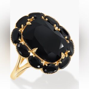 Onyx Statement Oval Ring